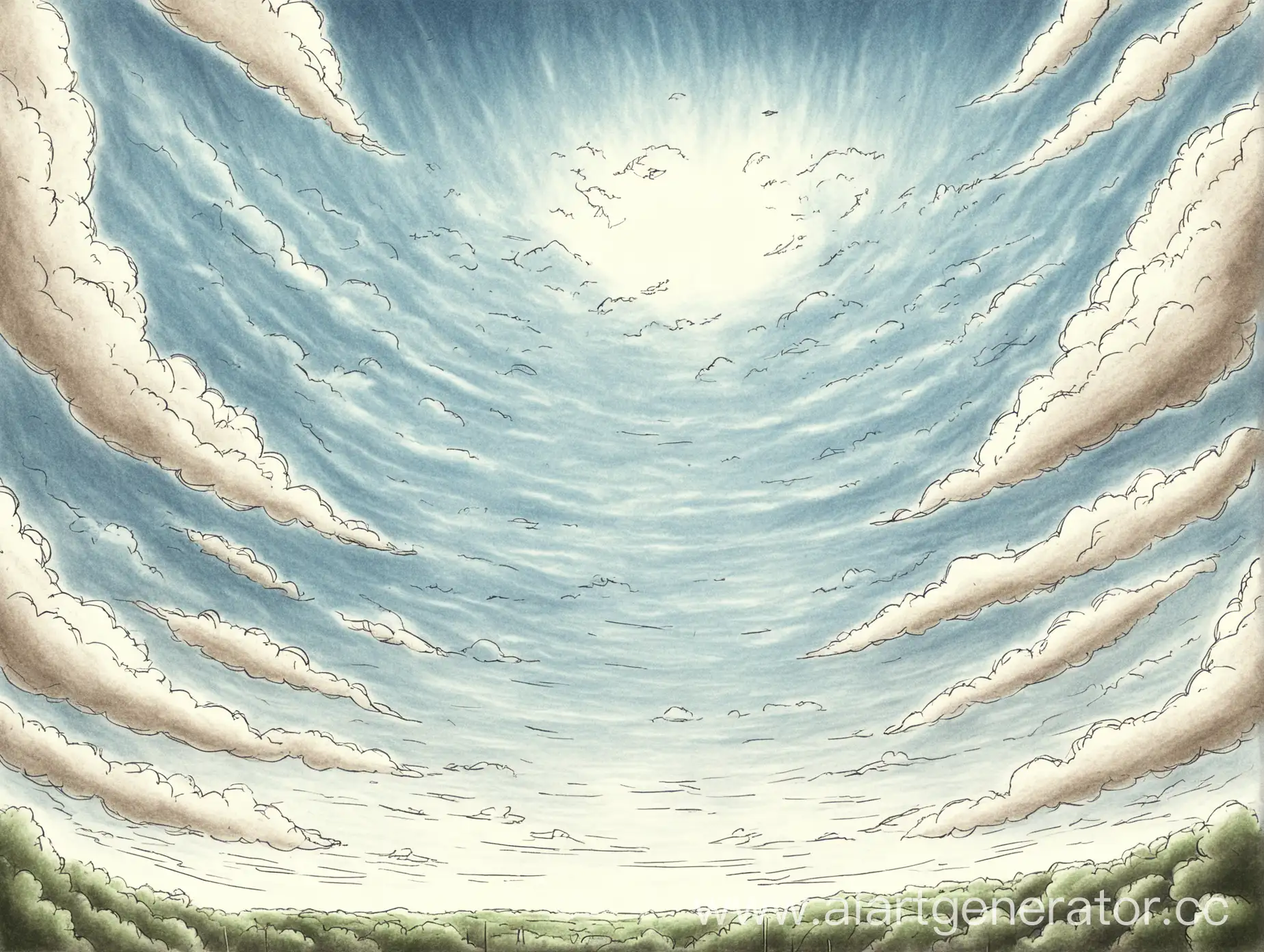 Dreamlike-Sky-Drawing-by-a-Young-Girl