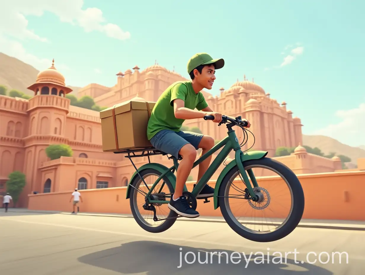 Dynamic-Jaipur-Scene-with-Hawa-Mahal-and-Flying-Delivery-Boy