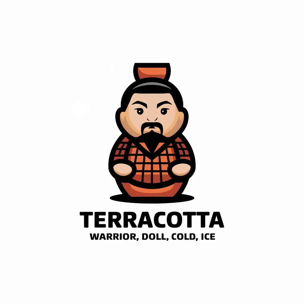 LOGO Design for Terracotta Warrior Doll Cold Ice Theme for Restaurant Industry