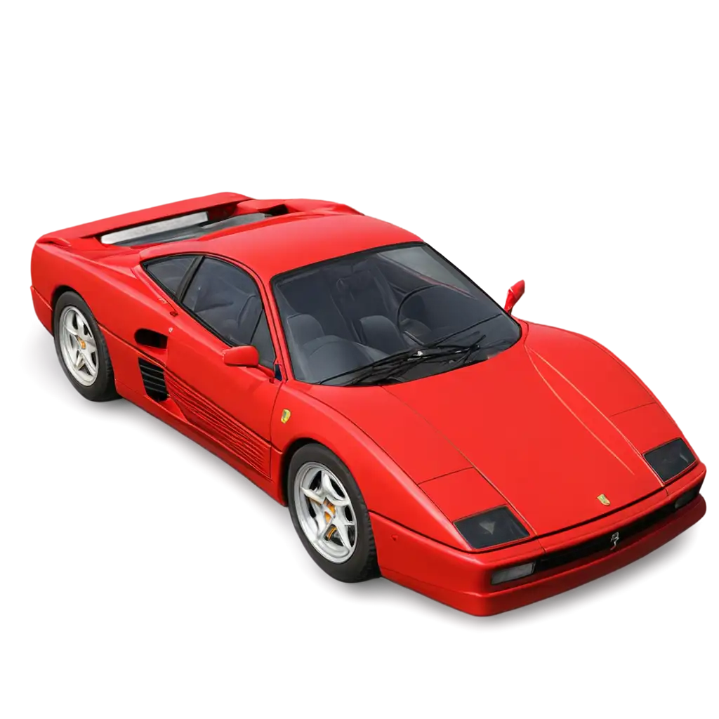 Create a red ferrari testarossa