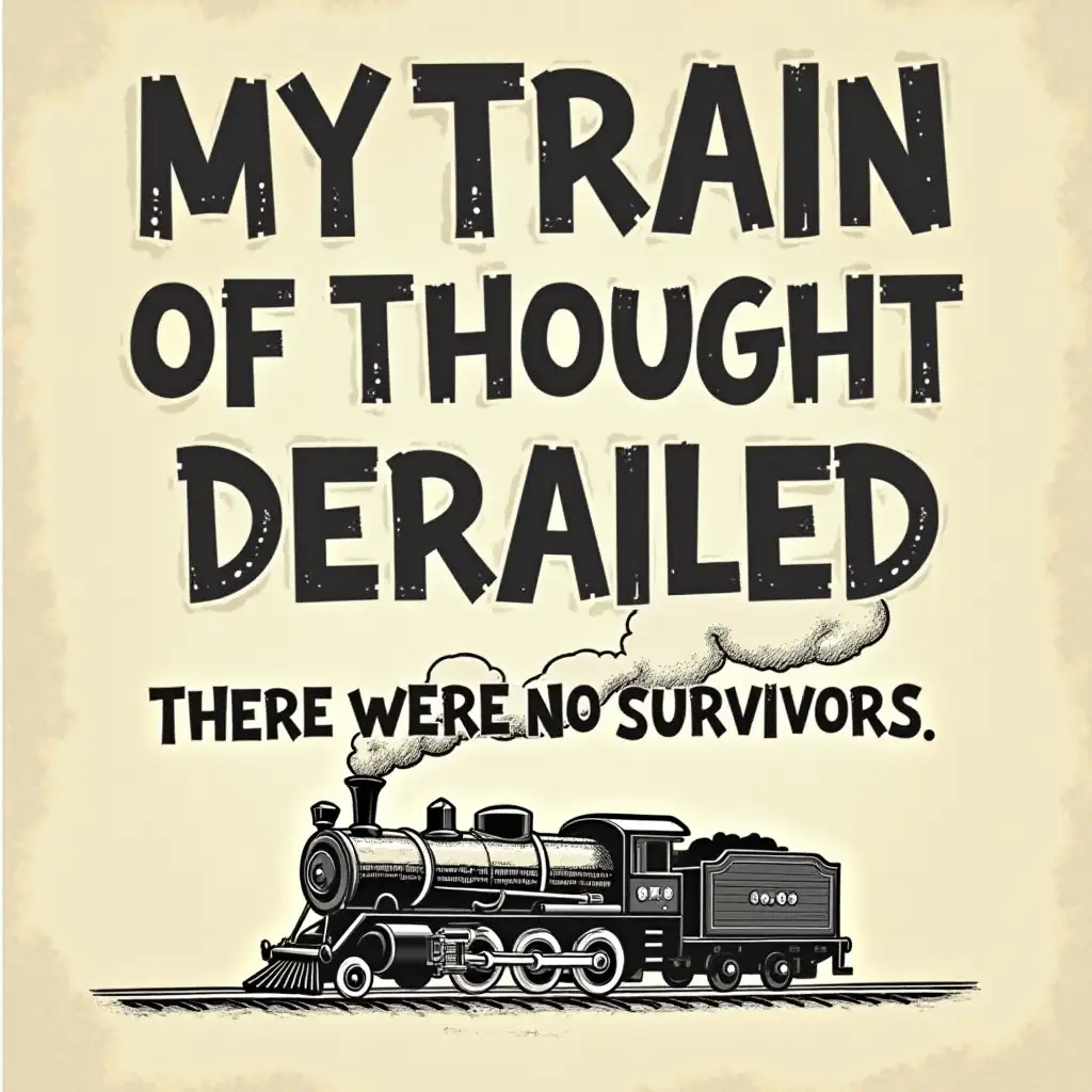 Funny-Cartoon-Design-with-Bold-Text-My-Train-of-Thought-Derailed