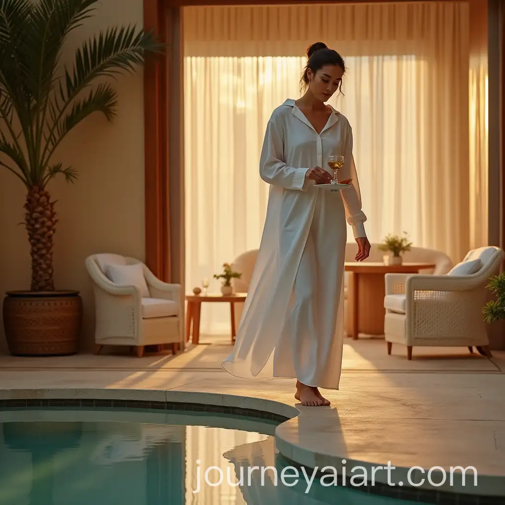 Luxurious-Hotel-Suite-with-Tranquil-Pool-and-Curated-Breakfast-Experience