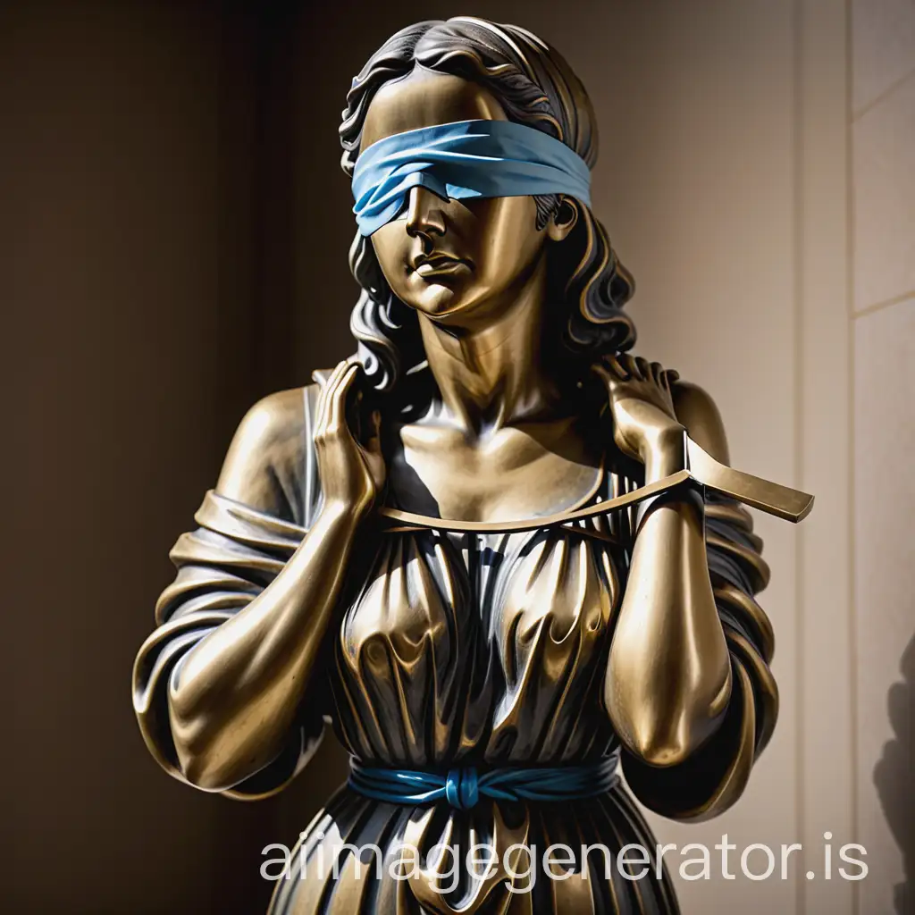 Symbolic-Bust-of-Justice-with-Blindfold-and-Bound-Hands