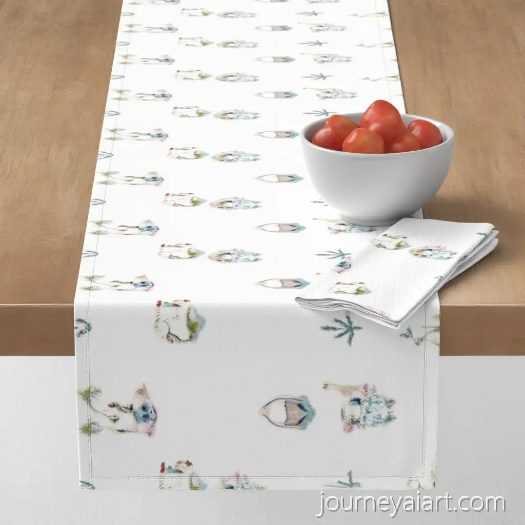 Christmas-Woodland-Theme-Table-Runner-Placemat-and-Napkins-Set-for-Holiday-Dining