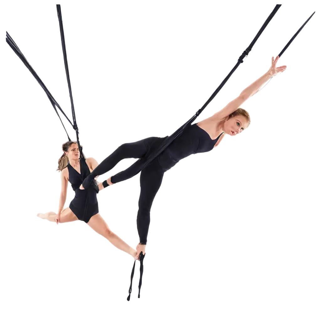 Dynamic-Aerial-Acrobatics-PNG-Capturing-the-Thrill-of-Flying-Trapeze-Aerial-Silks-and-More