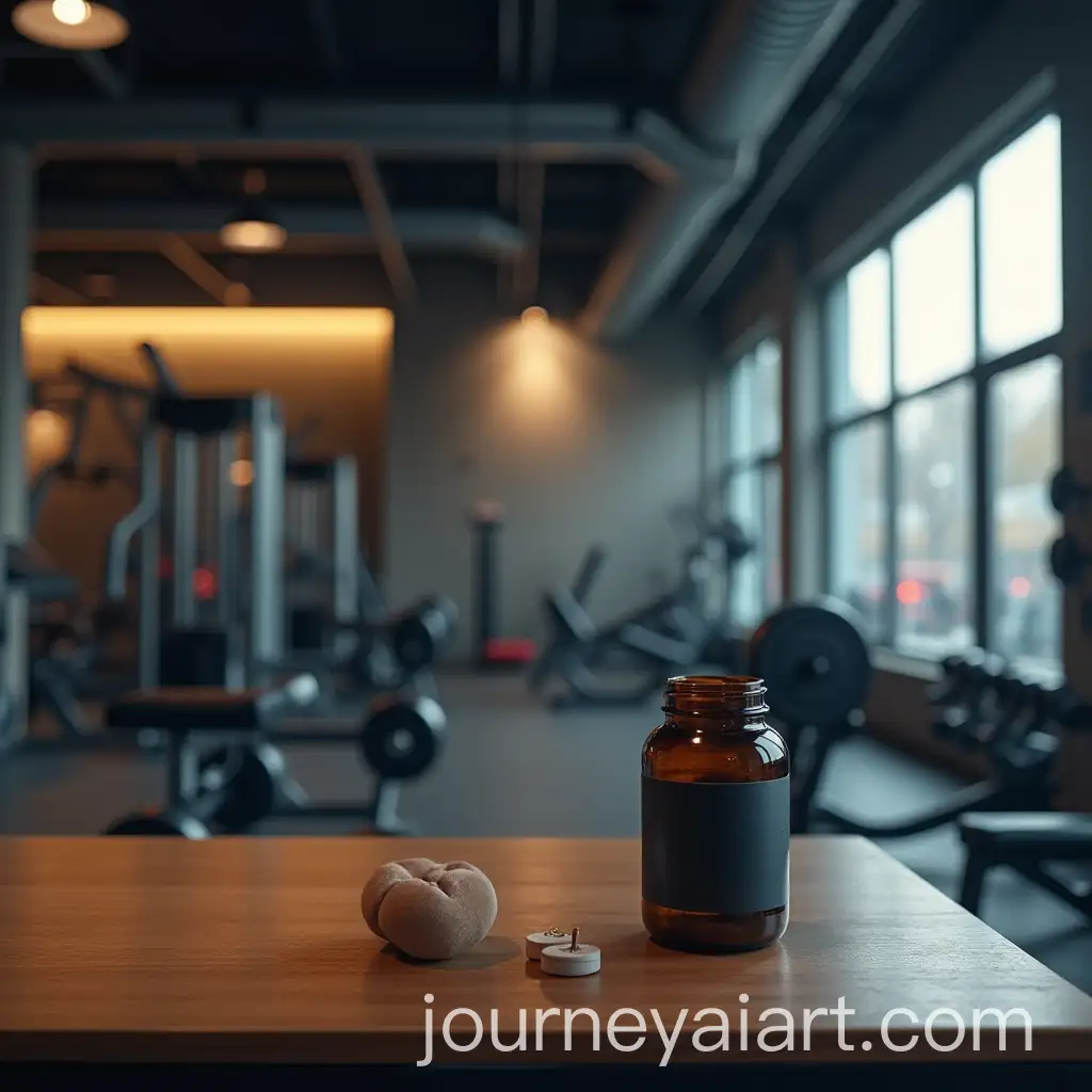 Gym-Interior-with-Supplements-and-Desk-Setup
