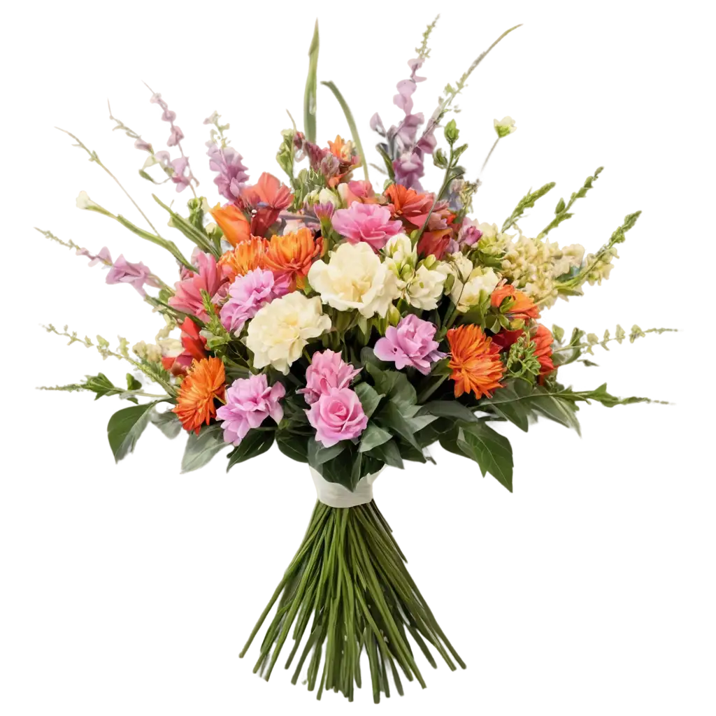 Stunning-Volumetric-Bouquet-PNG-Captivating-Floral-Imagery-for-HighQuality-Visuals