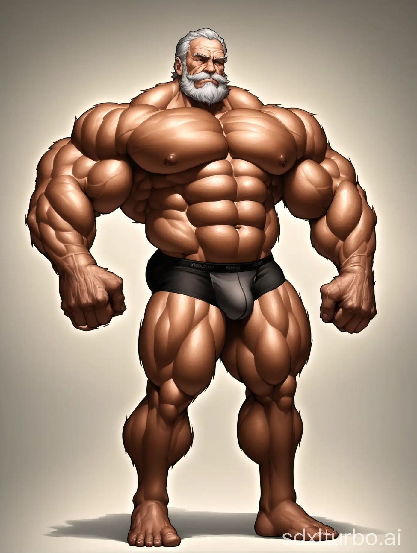 Elderly-Giant-Man-Flexing-Muscles-in-Underwear