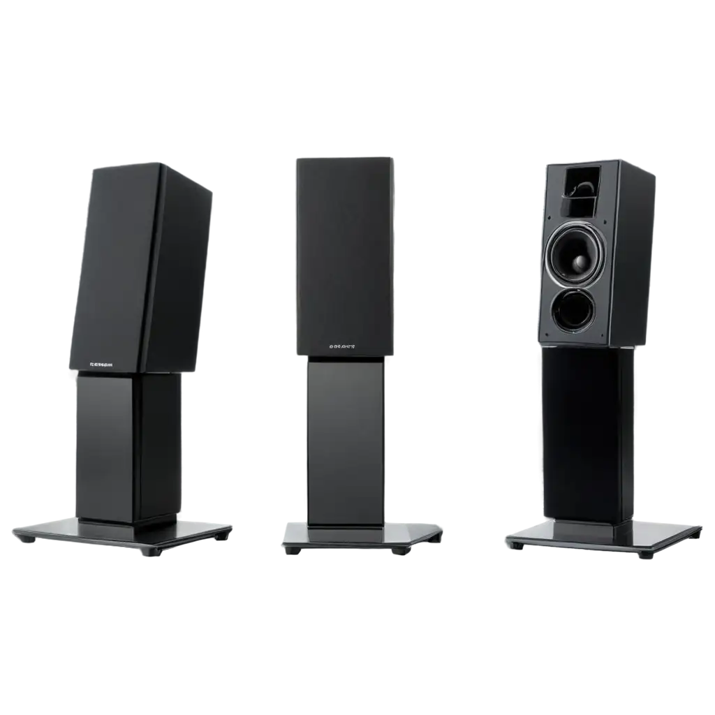 HighResolution-PNG-Image-of-Sleek-Modern-Speakers-and-UltraThin-Displays-for-Professional-AudioVisual-Setups