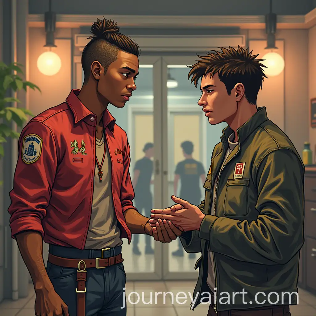 Goku-Speaking-with-Tlanin-in-a-Mystical-Scene