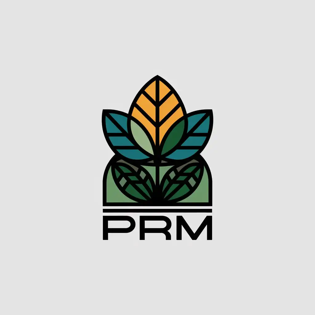 LOGO Design for PRM Vector Leaf Symbol for Nonprofit Industry