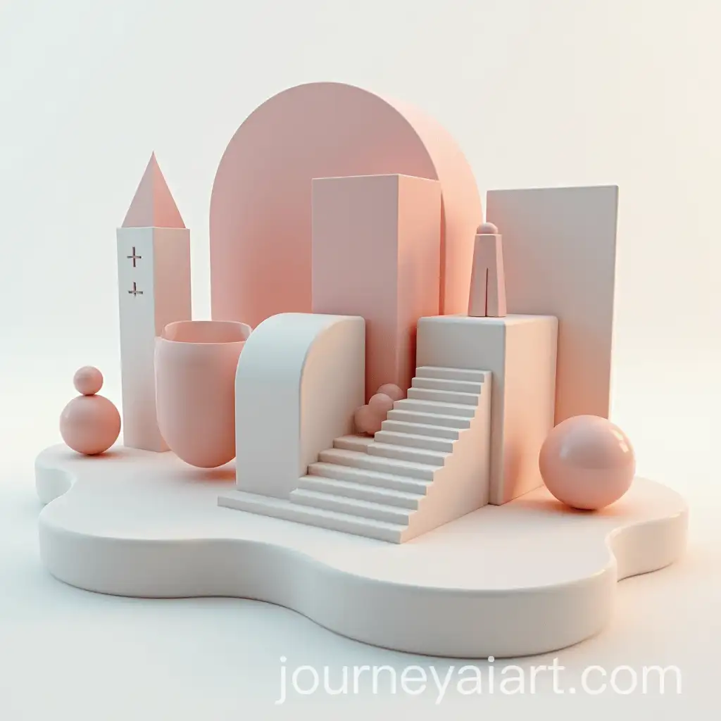 3D-Point-Raised-Basic-Design-Composition-in-Symmetrical-Layout