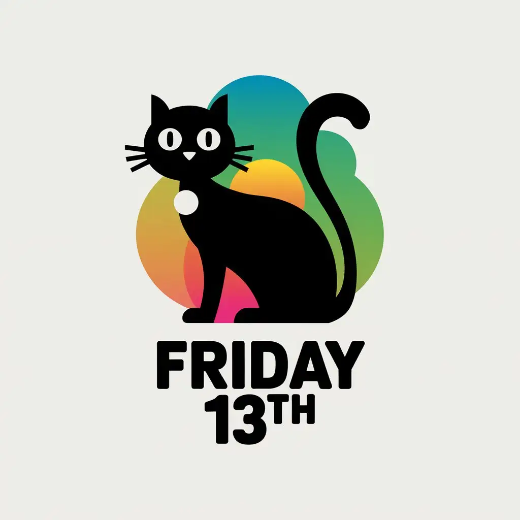 LOGO-Design-For-FRIDAY-13th-Black-Cat-Theme-for-Animals-Pets-Industry