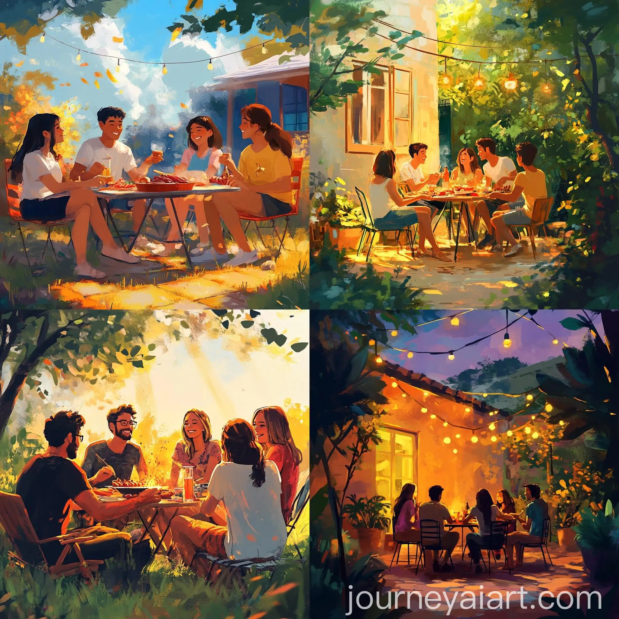 Group-of-Friends-Enjoying-Magical-BBQ-Outdoors