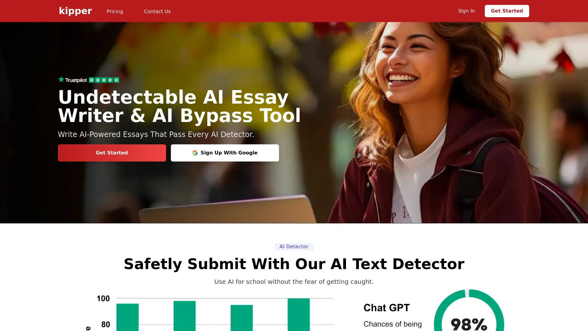 AI-powered tools for undetectable essay writing and academic tasks.