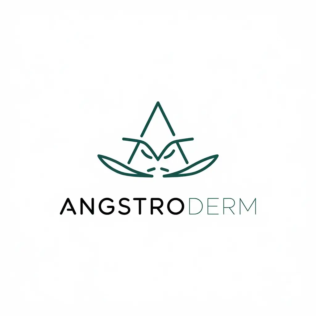 LOGO-Design-For-Angstroderm-Minimalistic-A-Symbol-for-Beauty-Spa-Industry