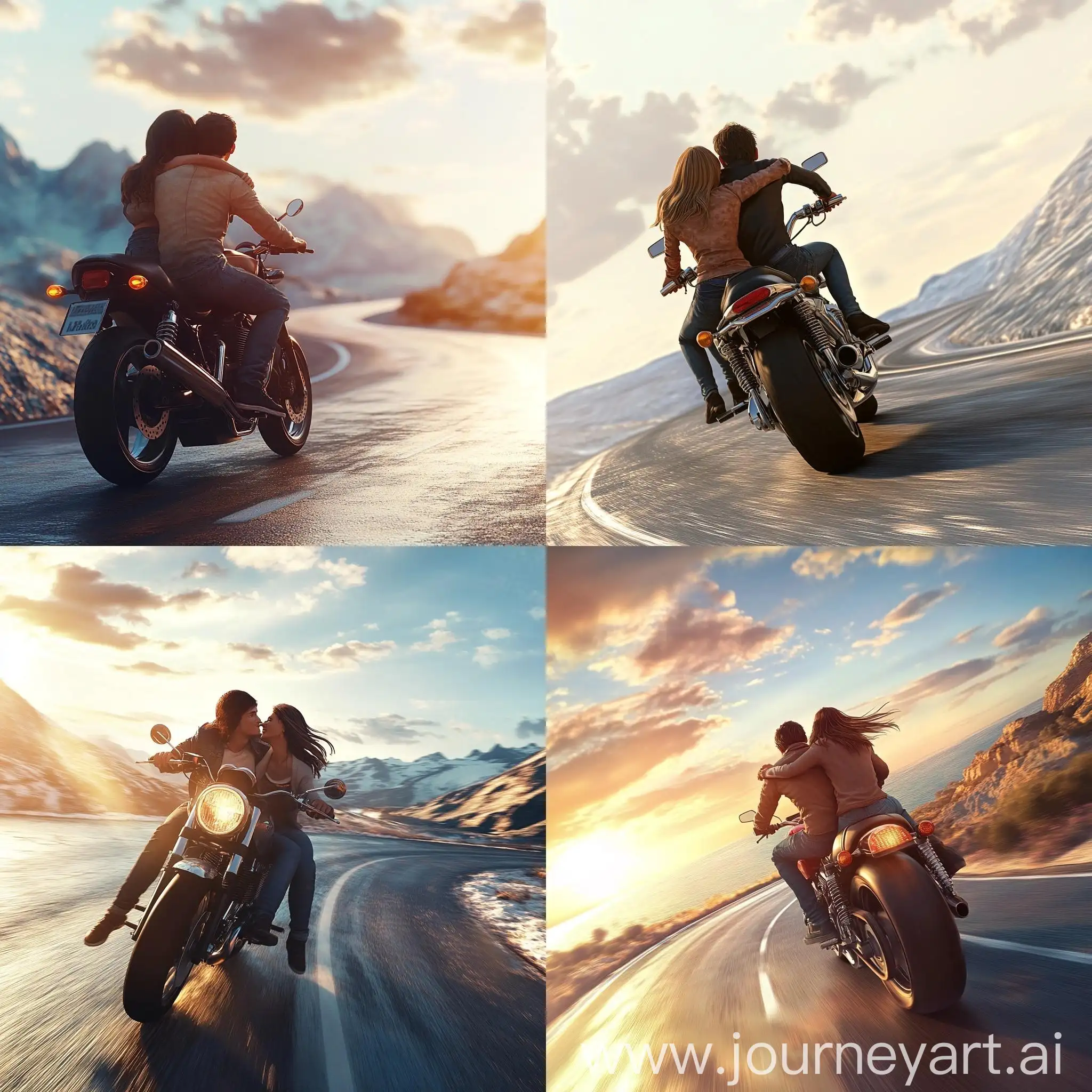 CollegeAged-Couple-Riding-Modern-Motorcycle-Through-Scenic-Landscape