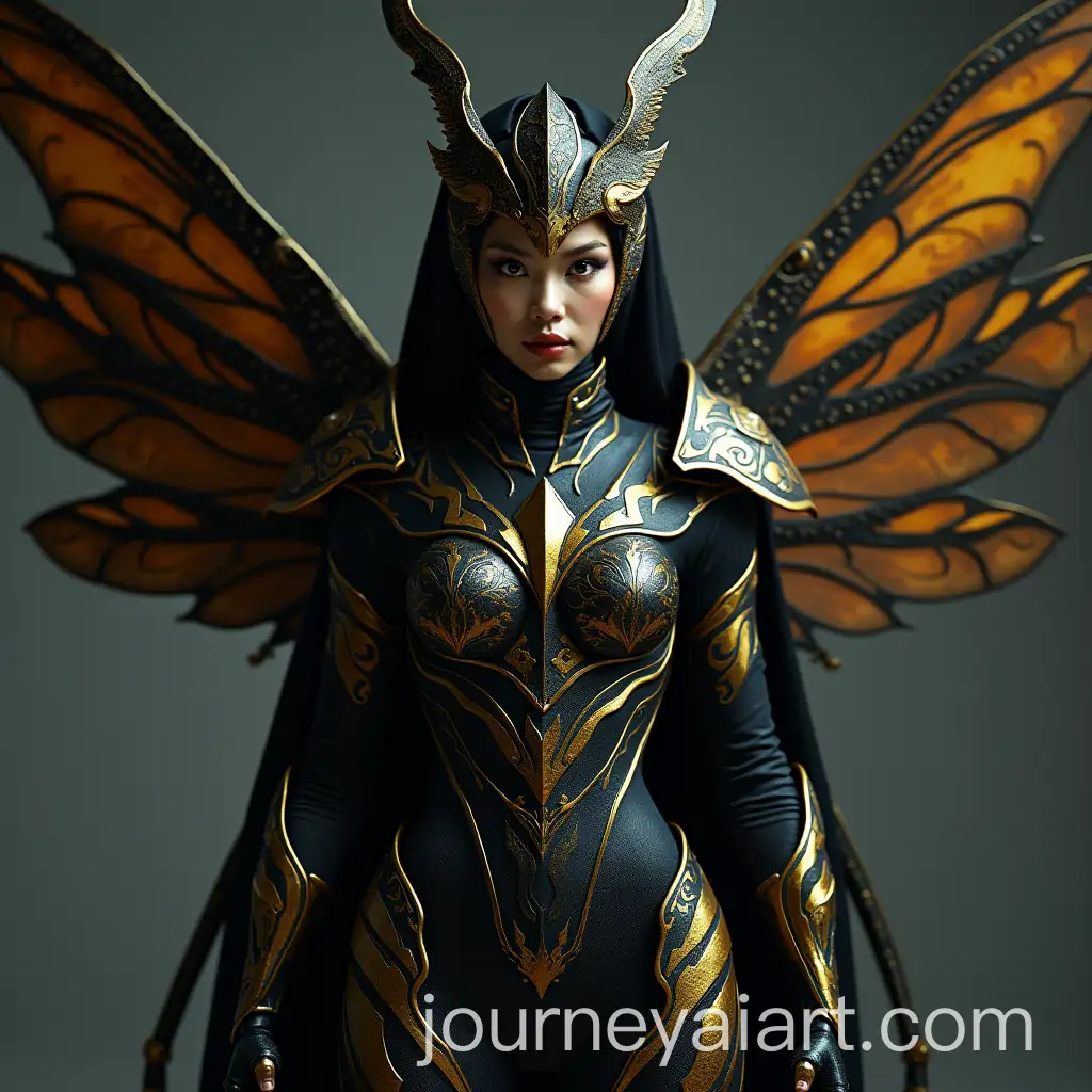 Fierce-InsectInspired-Female-Warrior-Queen-in-BioArmor