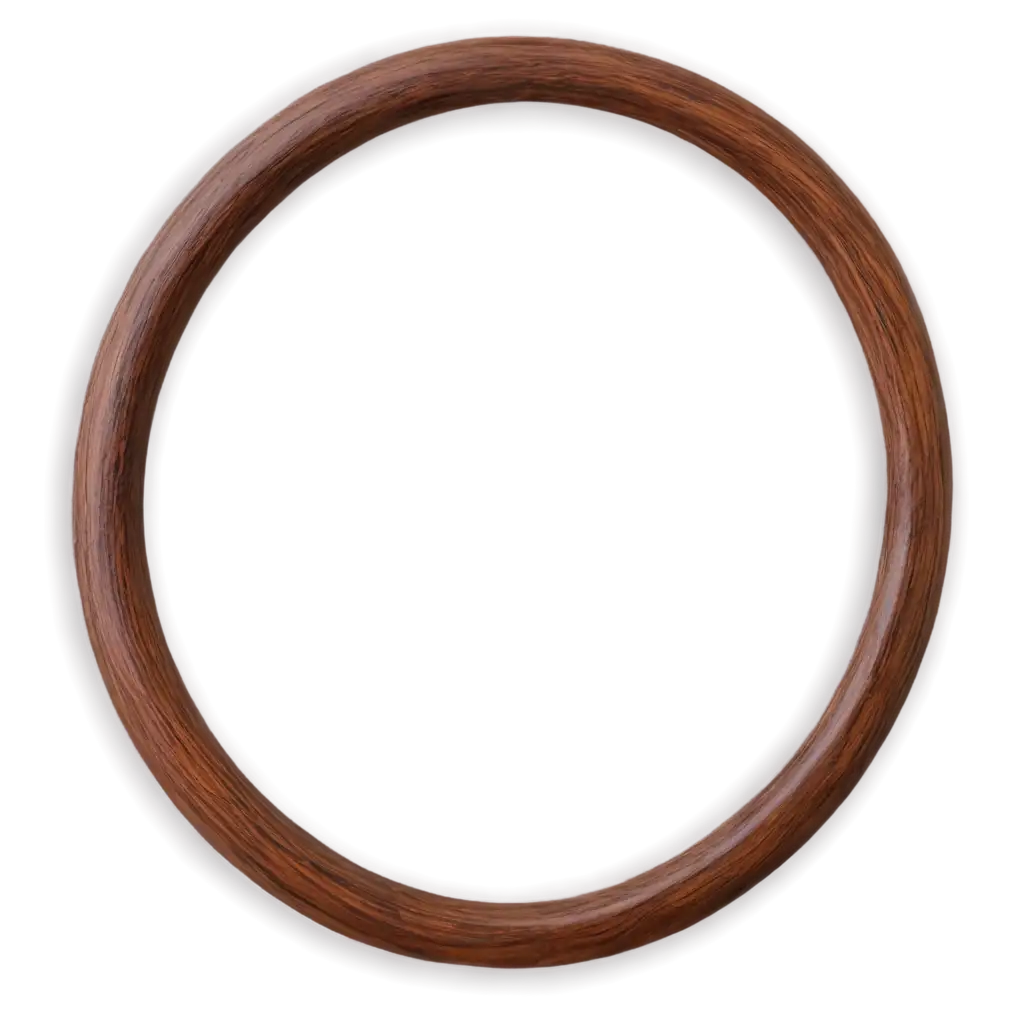 HD-Dark-Teakwood-Round-PNG-Photo-Frame-Enhance-Your-Dcor-with-Clarity