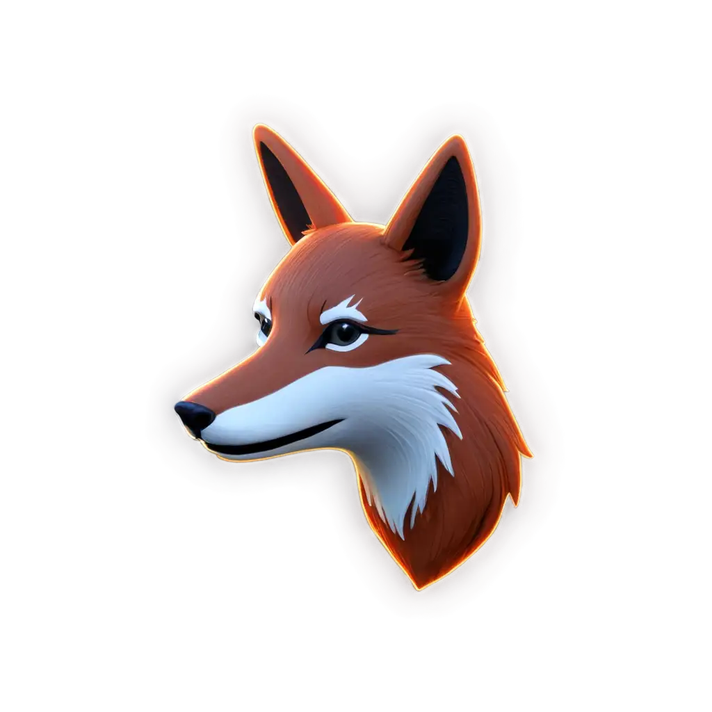 3D-Neon-Fox-Head-PNG-Vibrant-Digital-Art-for-Modern-Design-Projects