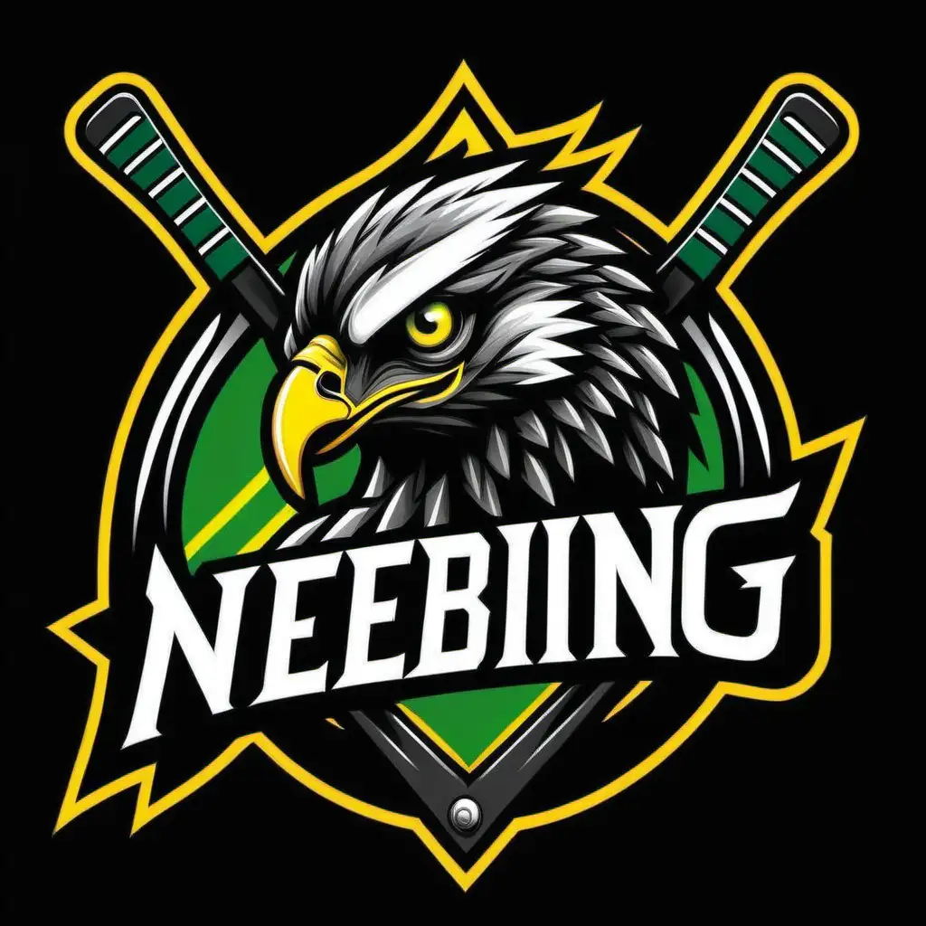 Hawk Head Logo Design for Neebing Hockey Team