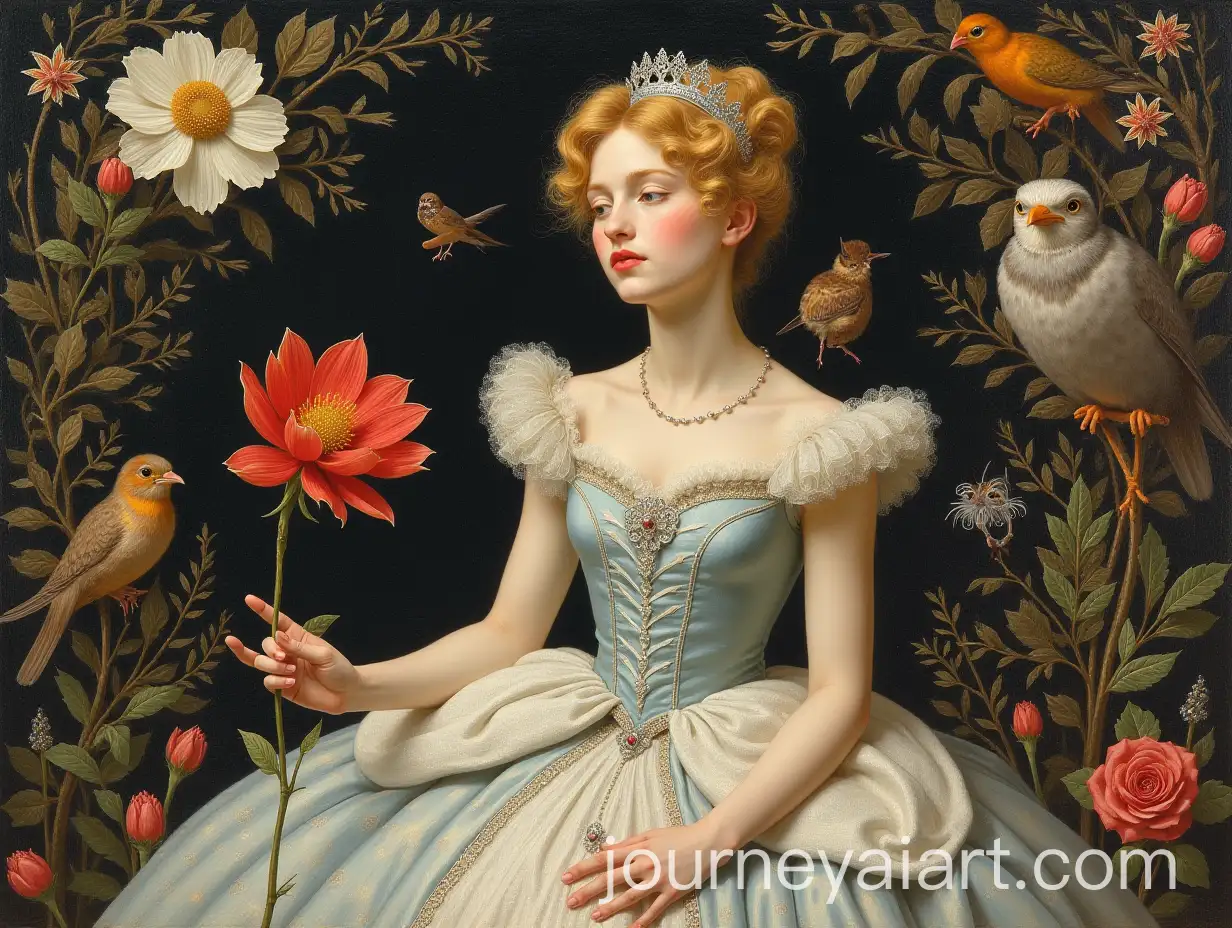 Surreal-Cinderella-Portrait-with-PierreAuguste-Renoirs-Motifs-and-Symbols