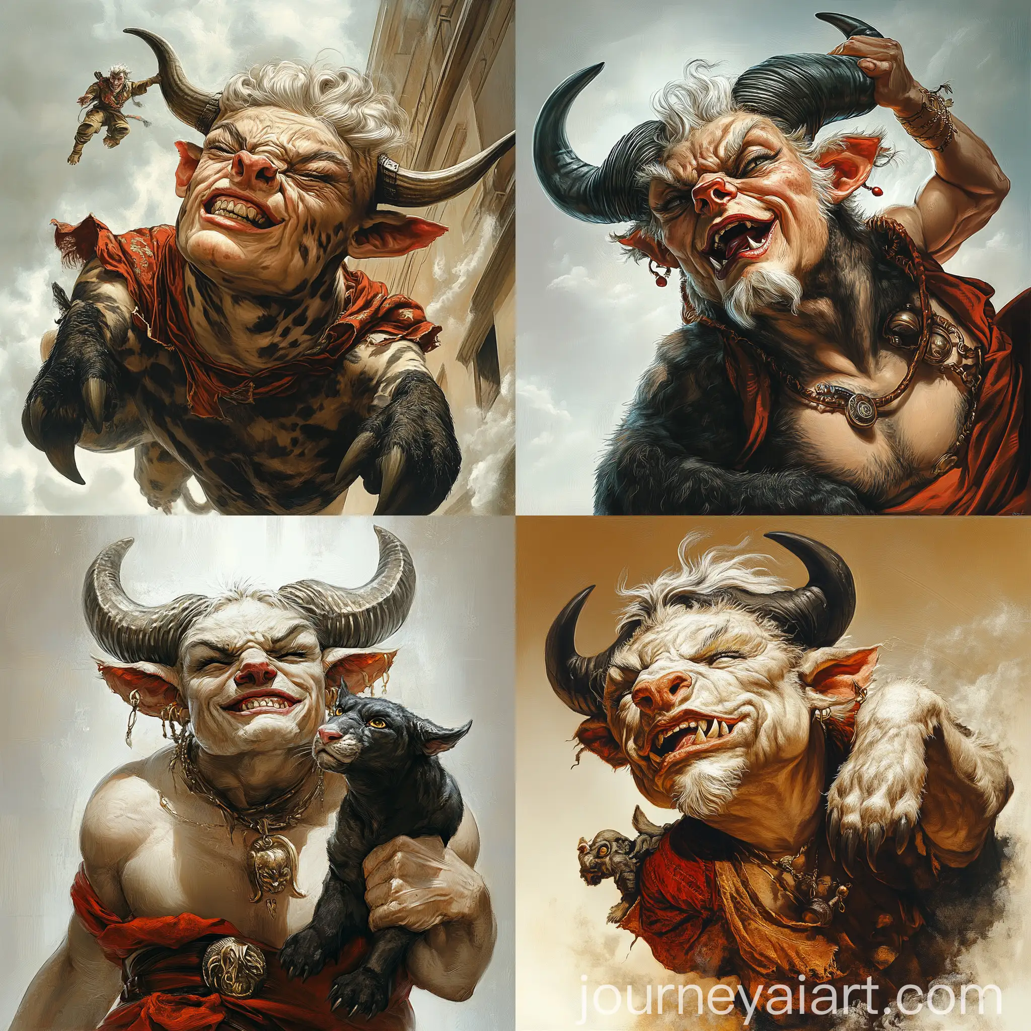 Mythological-Minotaur-Epic-Pose-Illustration