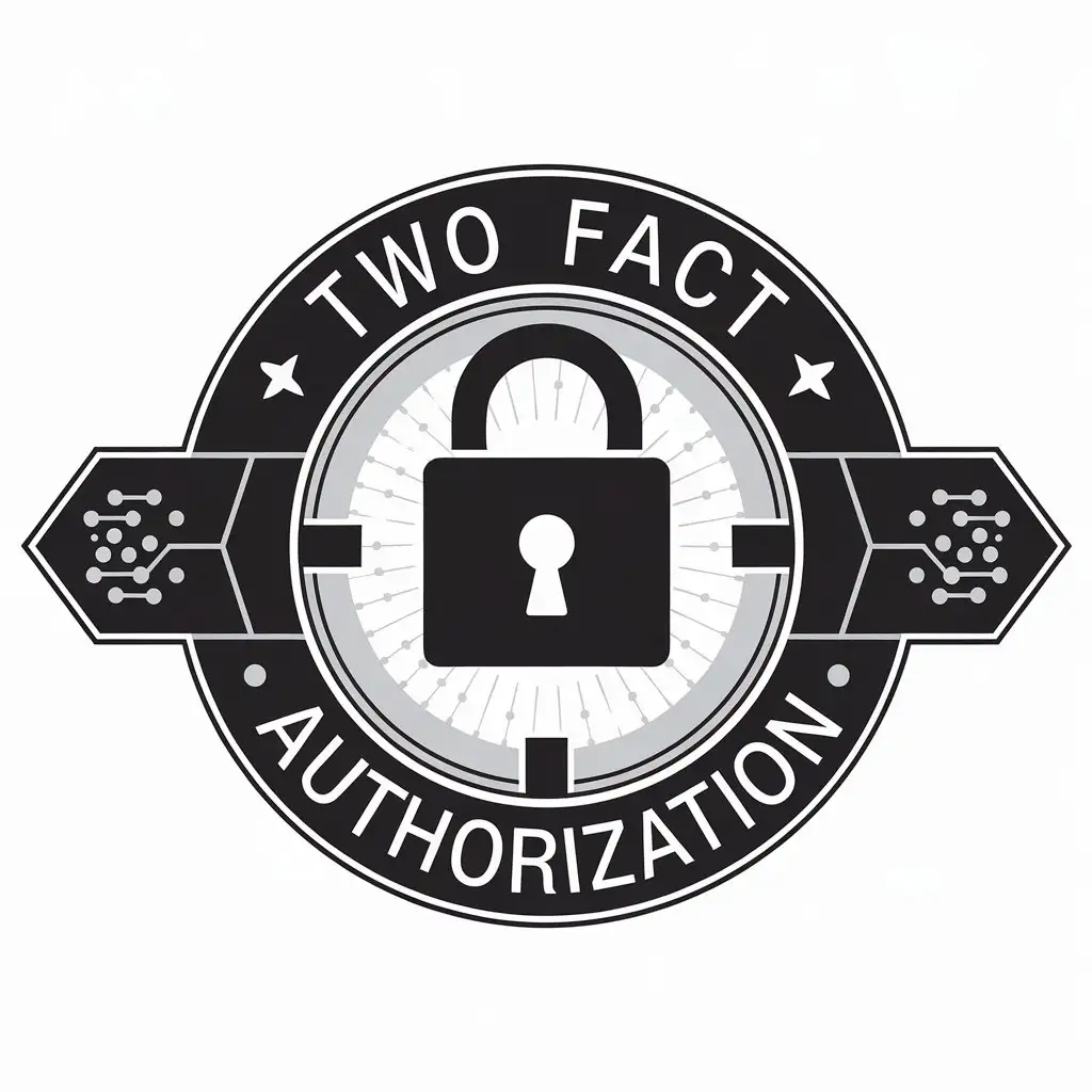 LOGO Design for Two Fact Authorization Lock or Shield Symbol with Finance Industry Theme