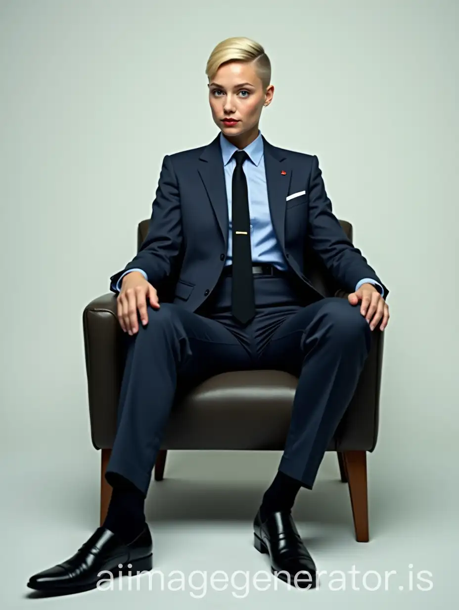 Elegant-Blonde-Actress-in-Mens-Business-Attire