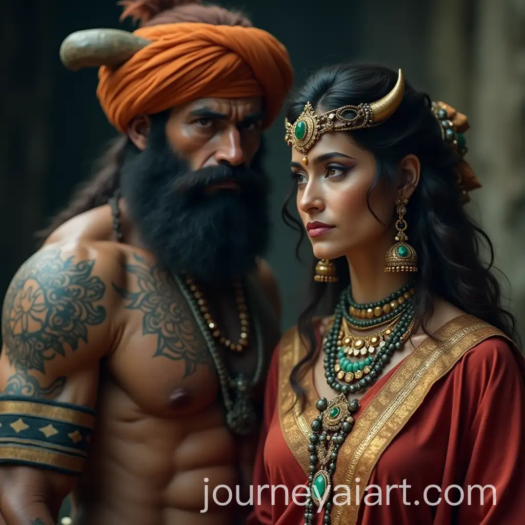 King-and-Queen-Defeat-Demon-with-Clever-Strategy-in-Ancient-Kingdom