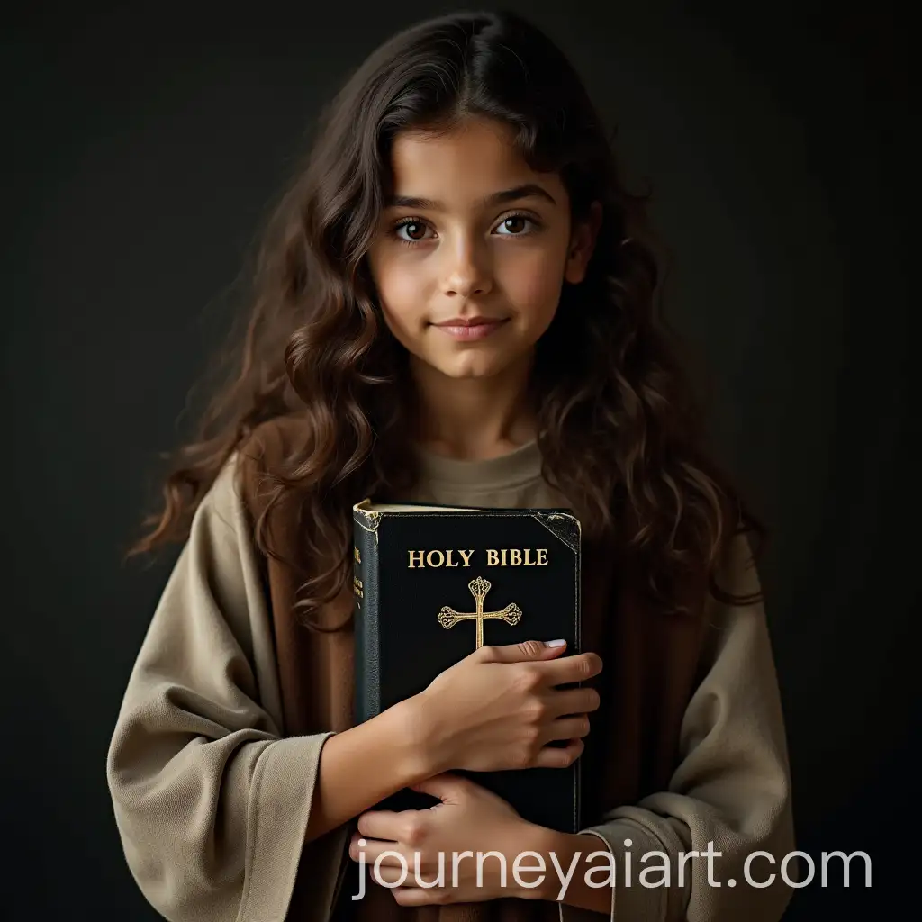 Brown-Girl-Holding-a-Holy-Bible-with-Cross-in-Cinematic-Colors