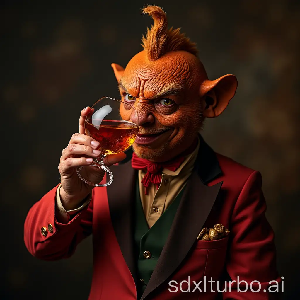 Evil-Mandarin-Drinking-Cognac