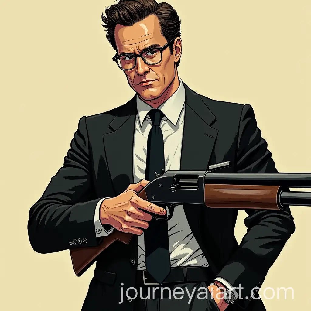 1960s-FBI-Agent-Matthew-McConaughey-with-Shotgun