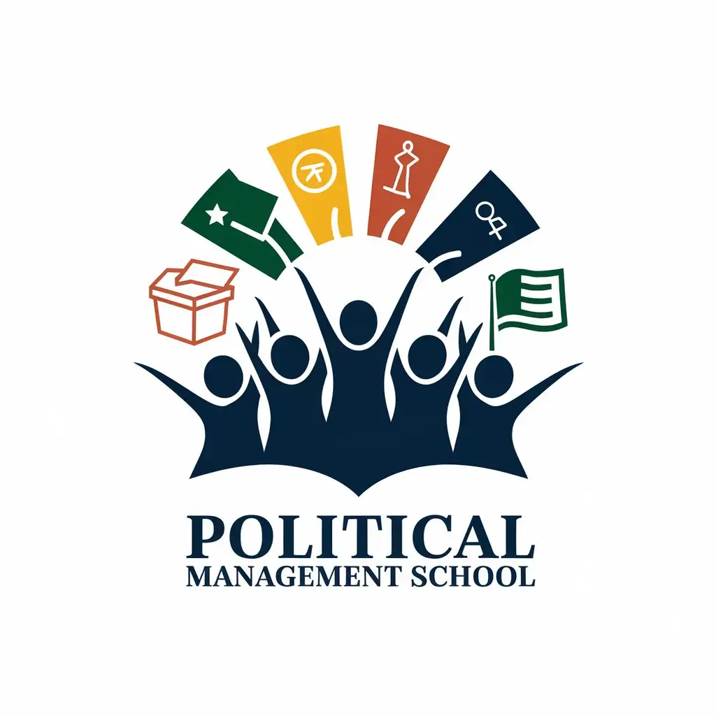 LOGO-Design-for-Political-Management-School-Students-Politics-and-Education-Theme