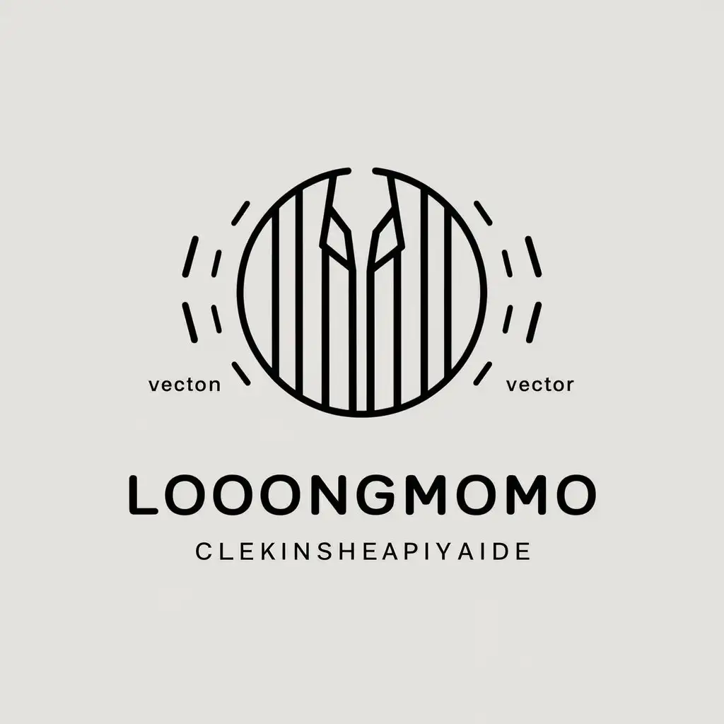 a vector logo design,with the text "LOOONGMOMO", main symbol:clothing,Moderate,be used in clothing industry,clear background