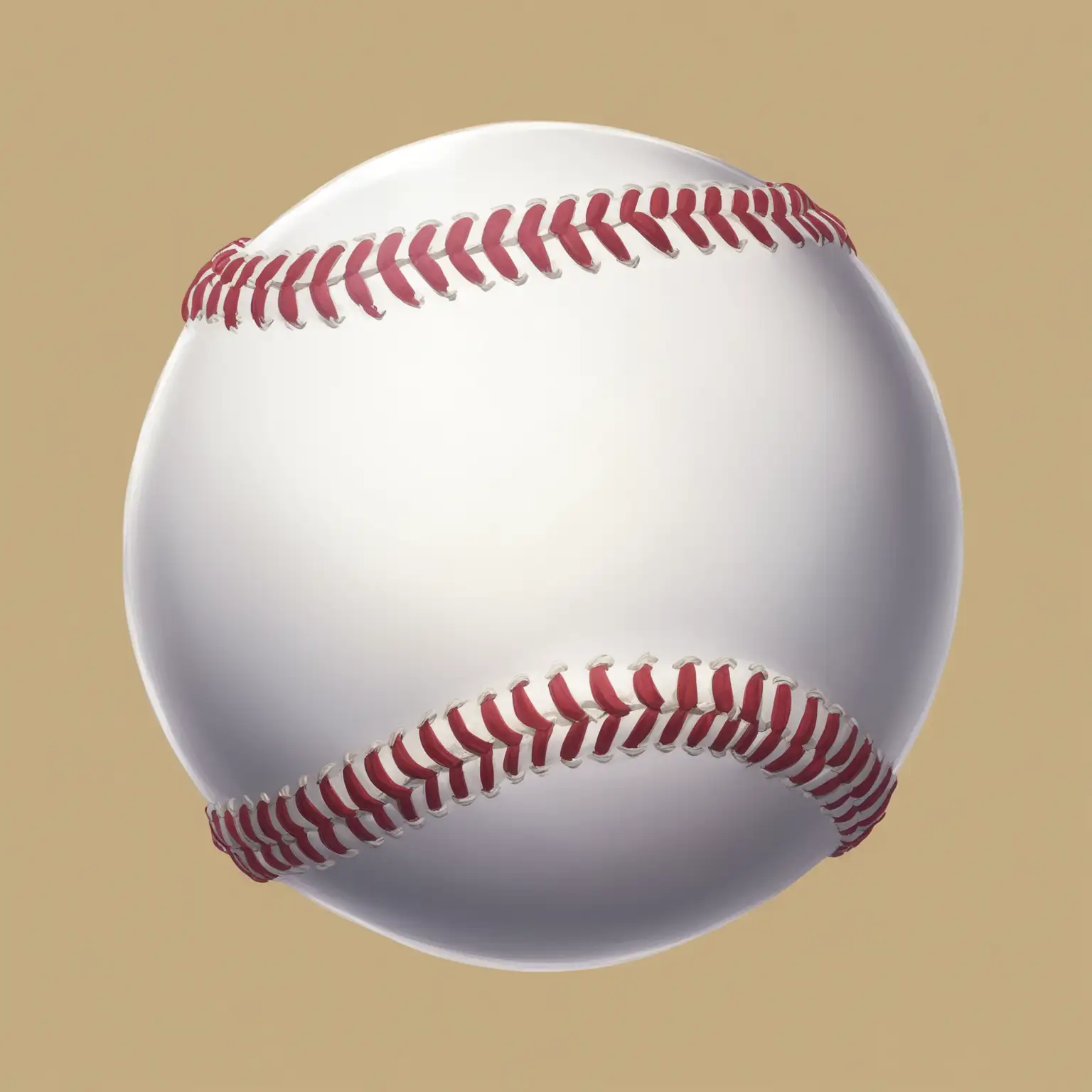 Baseball Ball on Green Grass Field with Copy Space