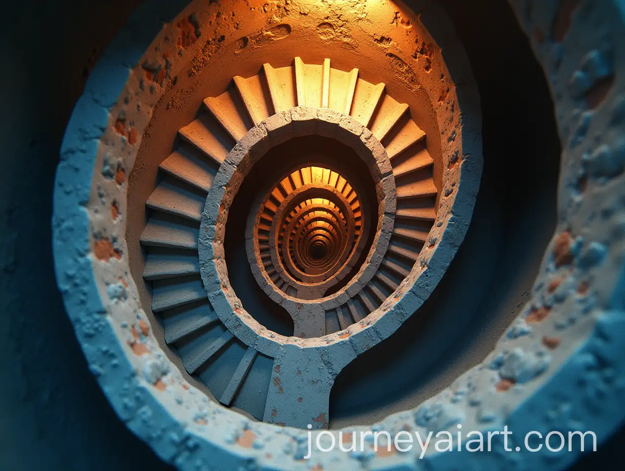 Endless-Staircase-in-MC-Escher-Style-with-Organic-Fluidity
