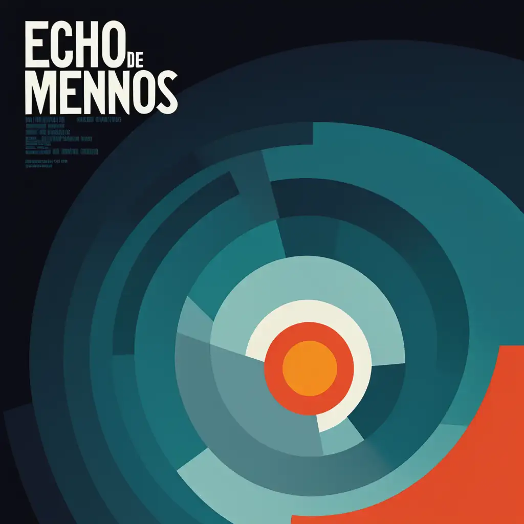 Book Cover Design for Echo de menos by Sergio Vivas in Saul Bass Style