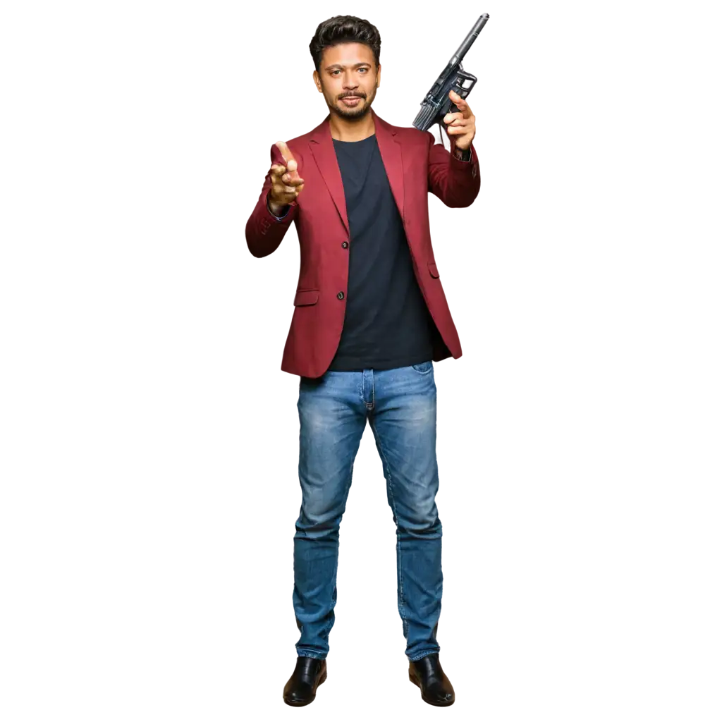 Thalapathy vijay with gun