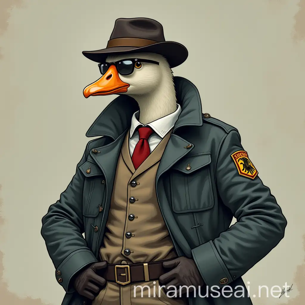 Secret Agent Goose in a Thrilling Mission