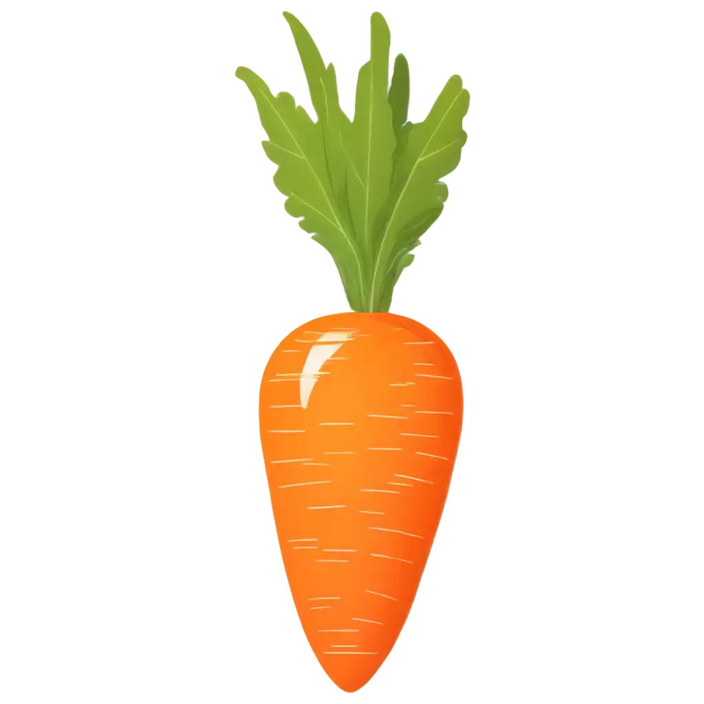 Whimsical-CarrotShaped-Orange-Slice-PNG-Vibrant-Playful-2D-Cartoon-Fruit-Design-for-Creative-Projects