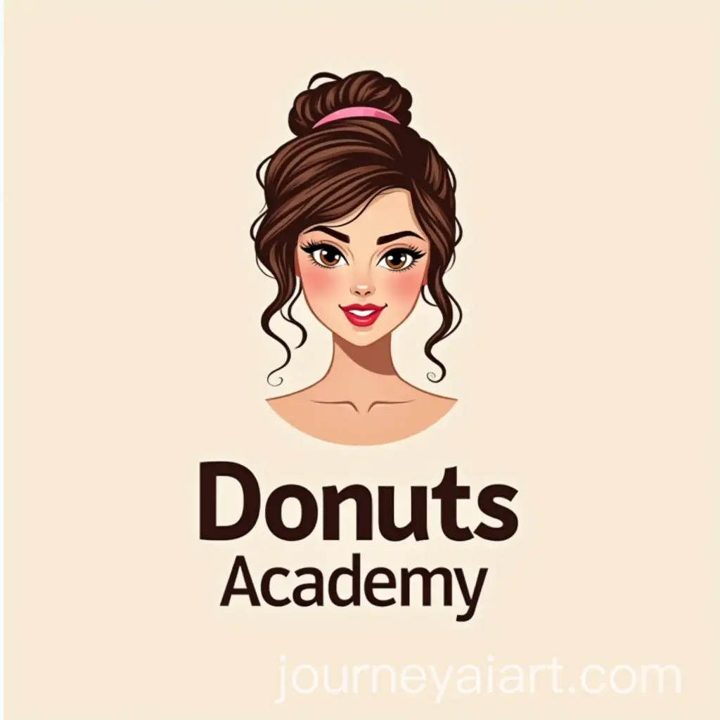 Elegant-Donuts-Academy-Logo-Featuring-a-Woman