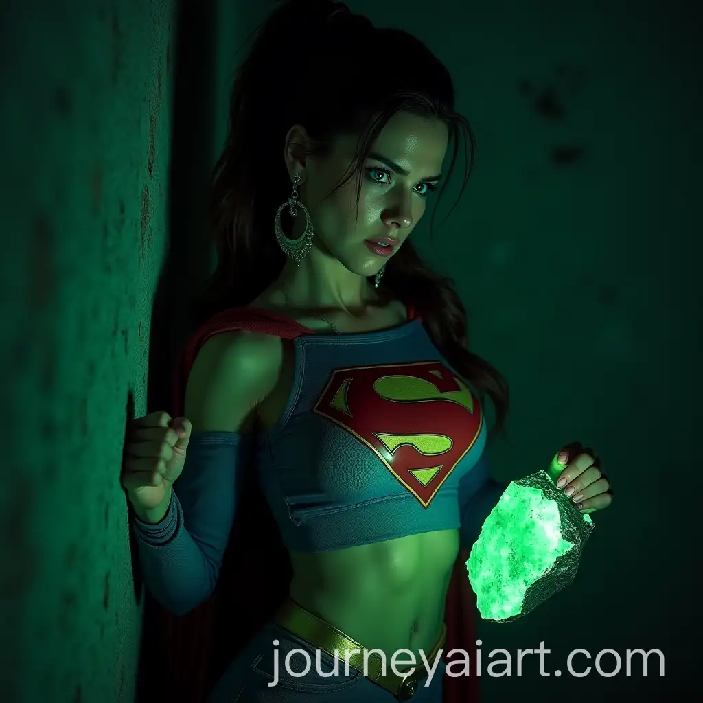 Supergirl-Struggling-with-Kryptonite-in-a-Dark-Concrete-Room