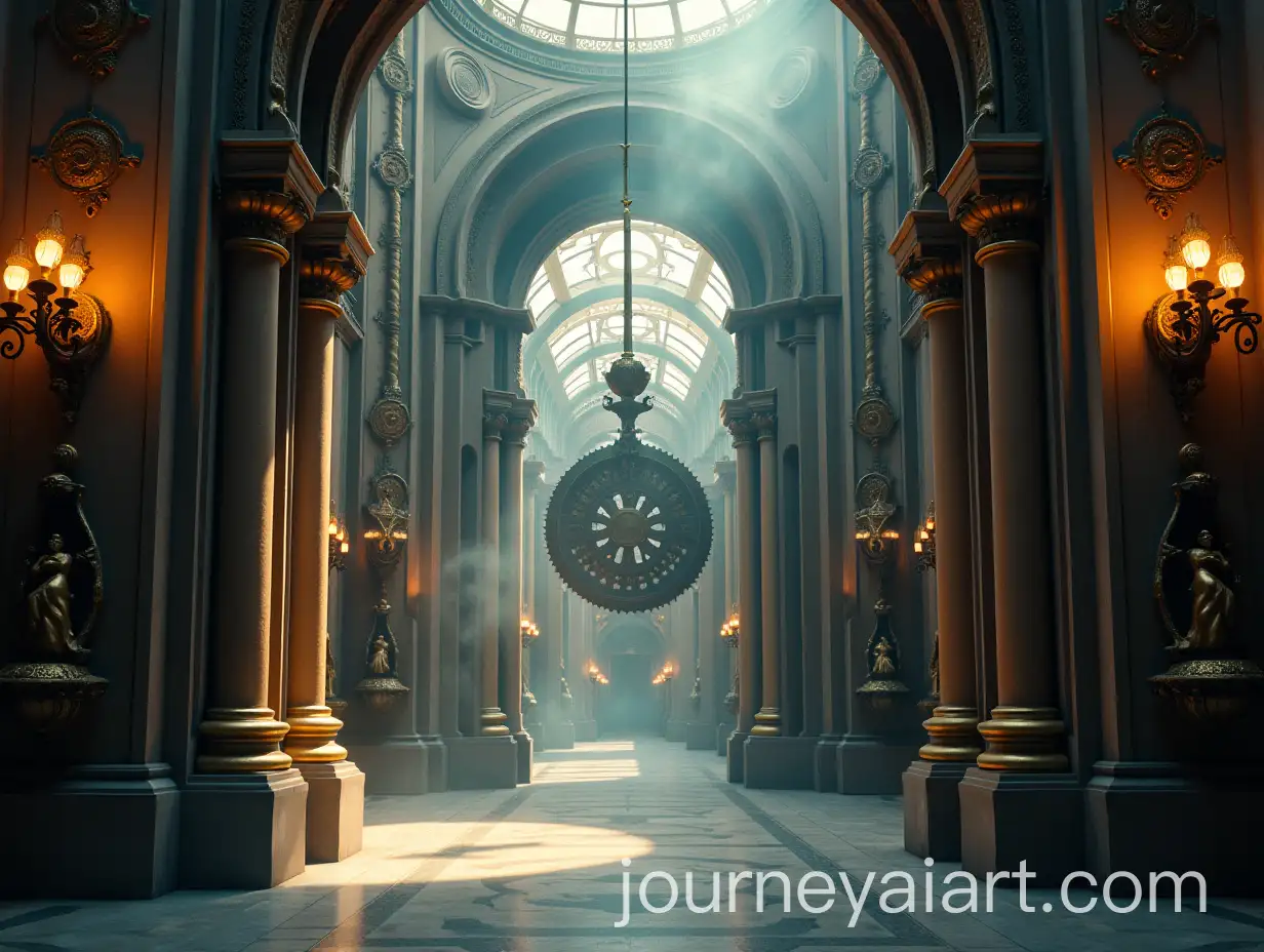 Steampunk-Baroque-Gate-with-Mechanical-Statues-and-Volumetric-LightingAI-Image-Prompt-Expansion