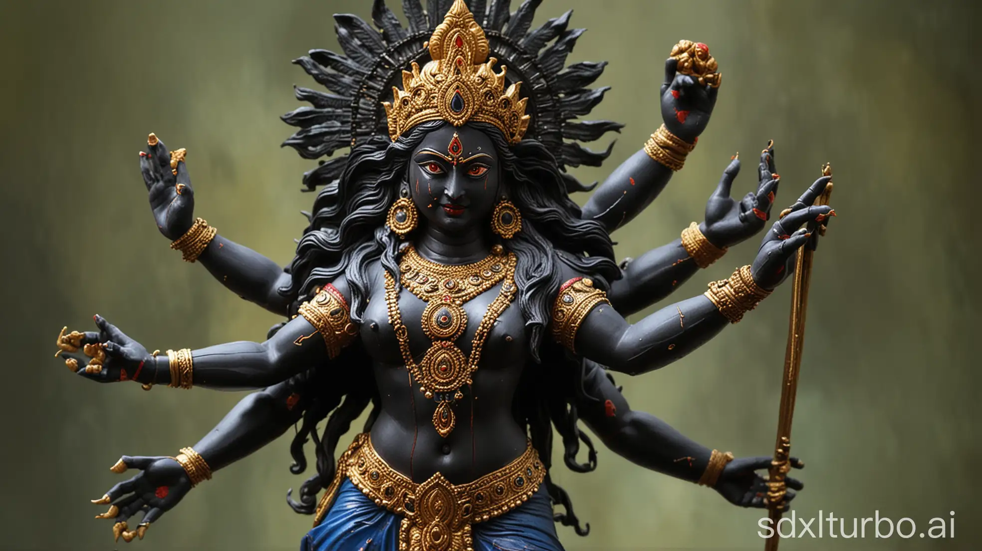 Indian-Hindu-Goddess-Maa-Kali-Statue