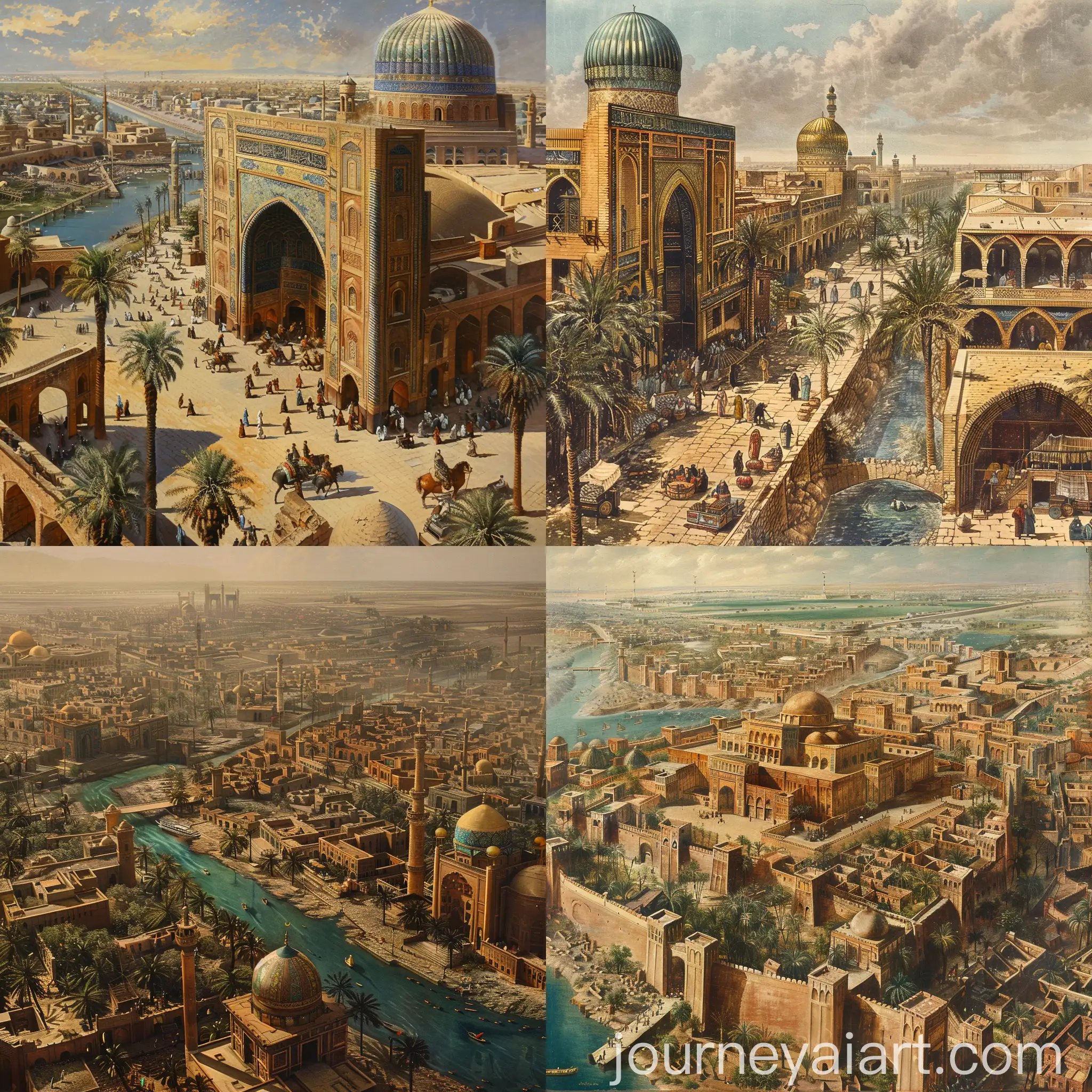 Baghdad-during-Islamic-Golden-Age-Street-Scene-at-11-Aspect-Ratio
