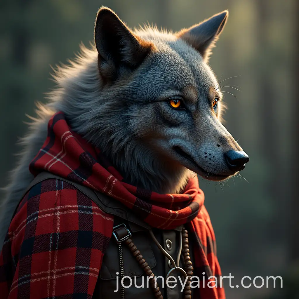 Tartan-Werewolf-with-Wild-Forest-Backdrop