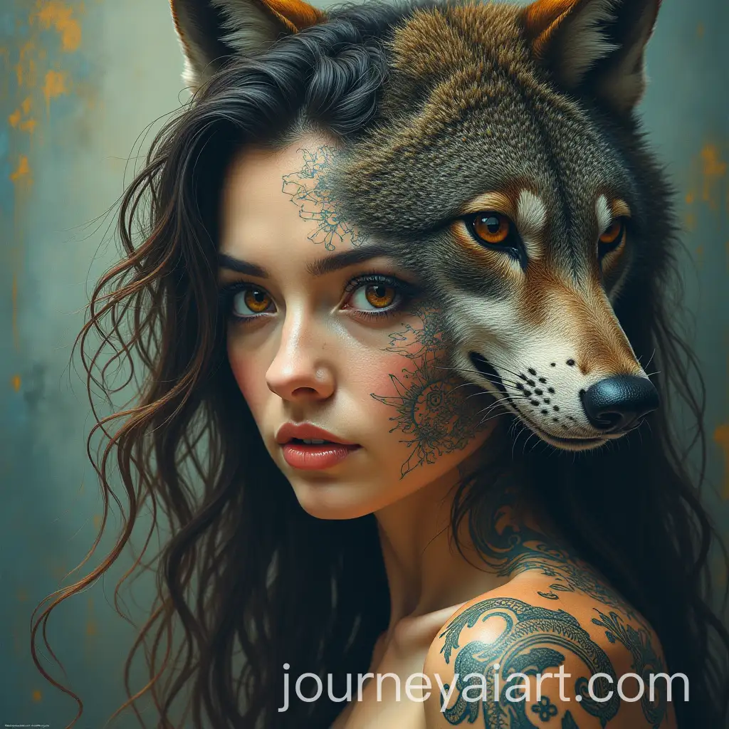 ShapeShifting-Sorceress-Transforming-into-a-Wolf