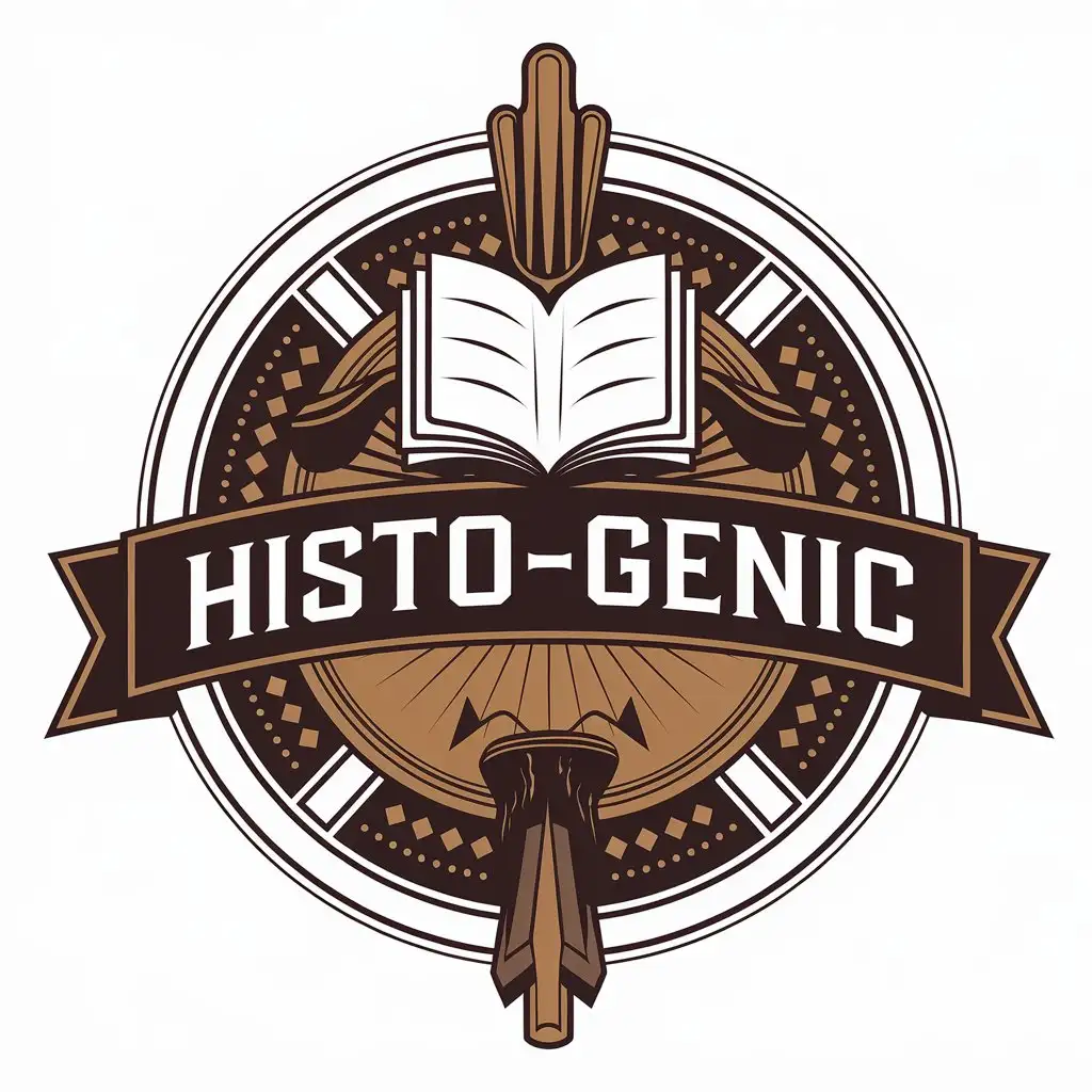 LOGO Design for HistoGenic Elegant Book Symbol for the Religious Industry