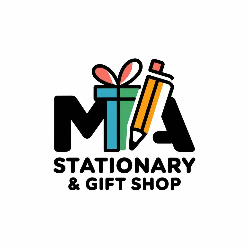 LOGO Design for Western Pacific Stationary Suppliers Minimalist Design  Featuring Stationery on a Clean Background | AI Logo Maker, image size:1024x1024